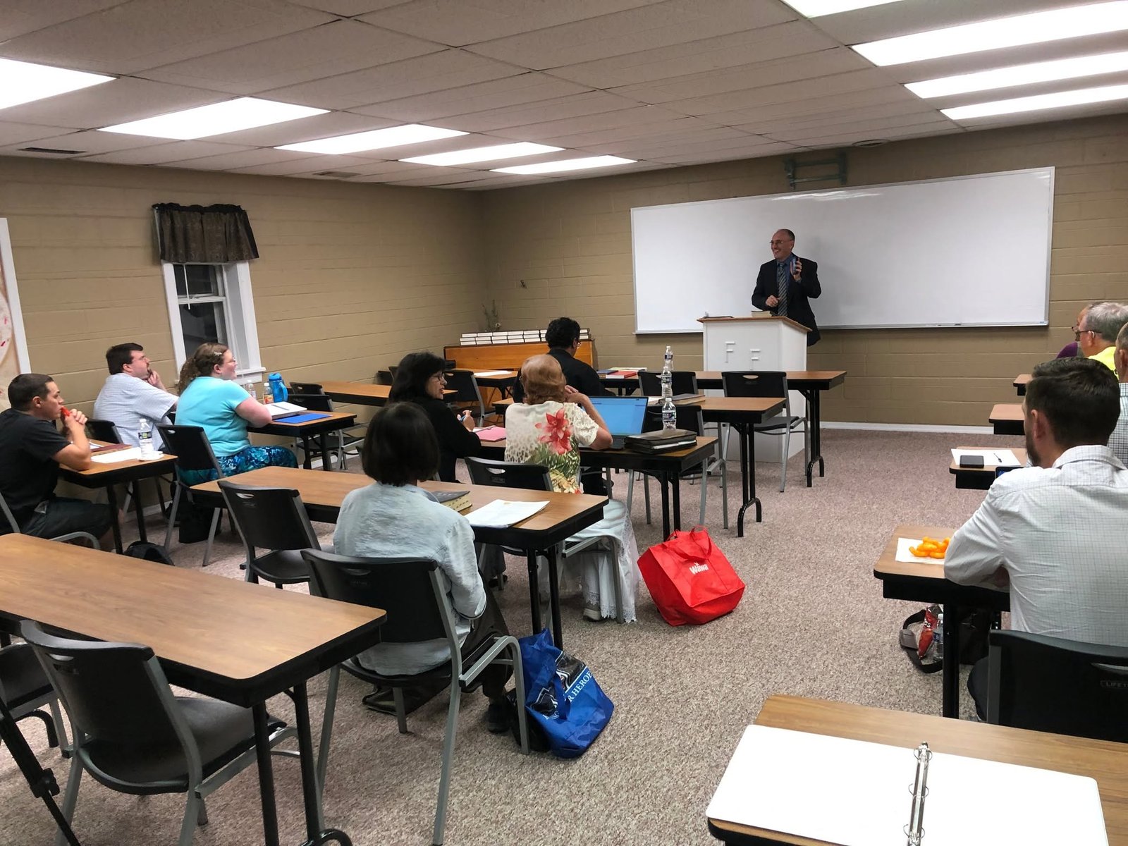 A seminary class in session at Capitol Baptist Church