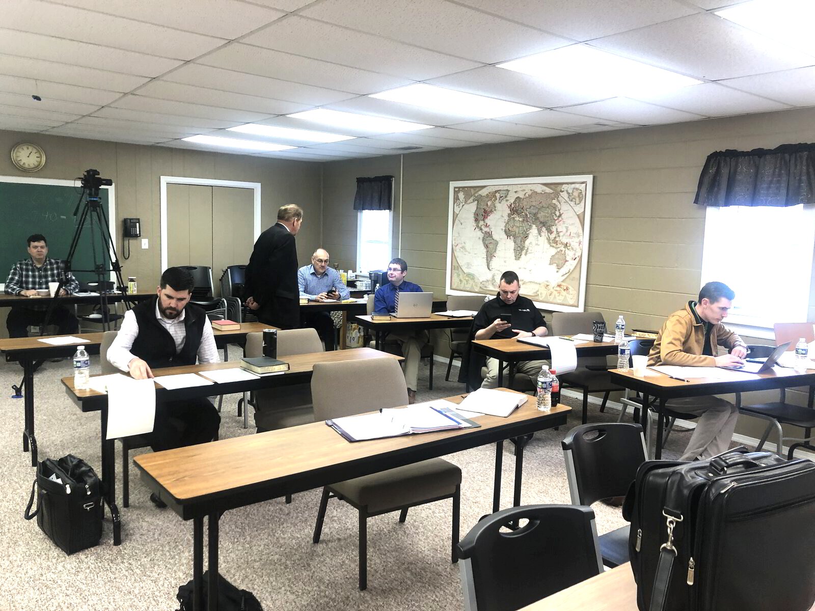 Students during a seminary module week